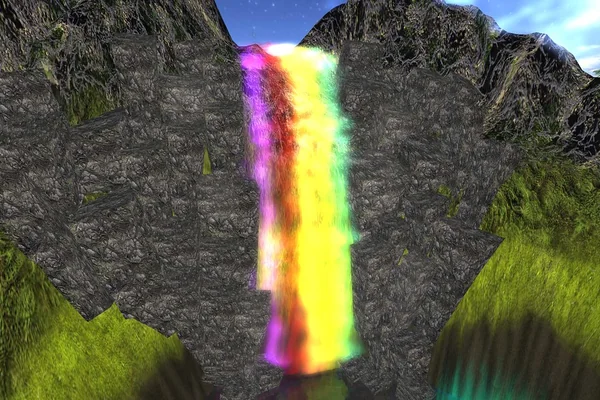 RAINBOW WATERFALL!