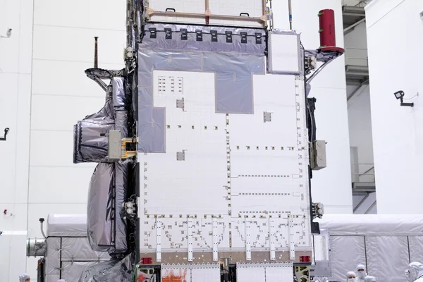 GOES-U Unboxing, Lift to Vertical, Move to Stand