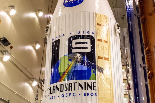 Landsat 9 Move to Transfer Tower for Closeout Operation