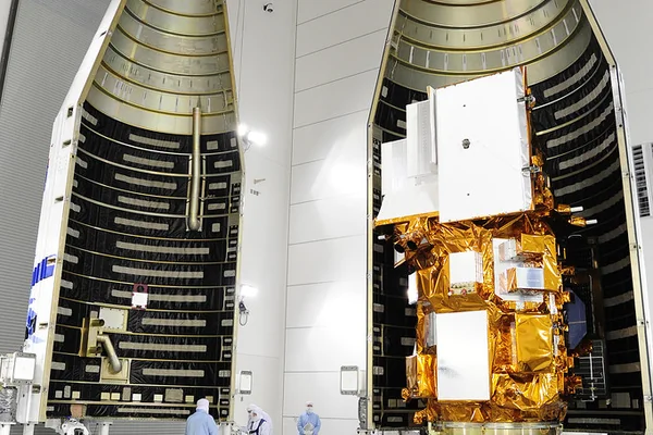 Fairing Encloses Landsat Satellite