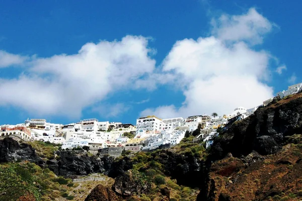 Oia from afar, Greek Islands, Santorini