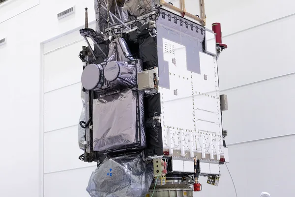 GOES-U Unboxing, Lift to Vertical, Move to Stand