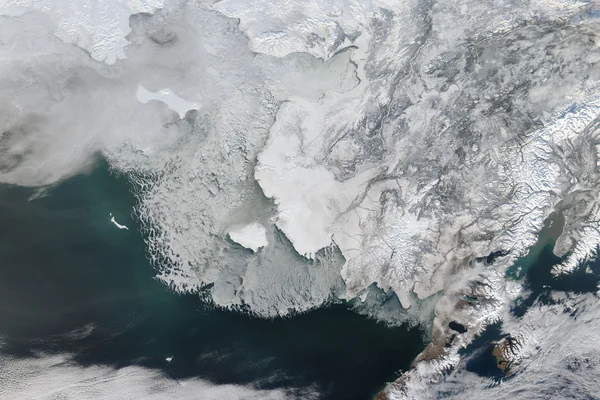 Sea ice off western Alaska