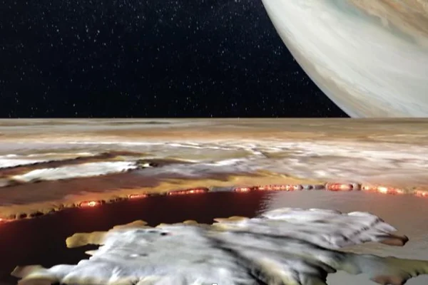 Looking Into Io's Loki Patera (Artist's Concept)