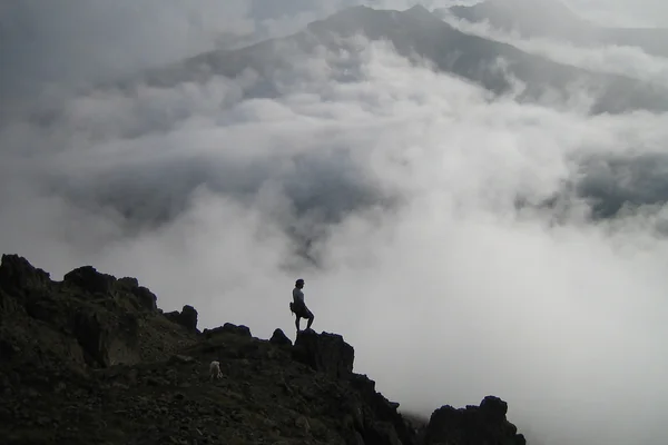 Climbing Ptarmigan Peak. Chugach Mountains, Alaska