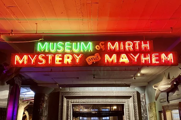 Museum of Mirth Mystery and Mayhem Neon Sign, City Museum, 15th Street and Delmar Boulevard, St. Louis, MO