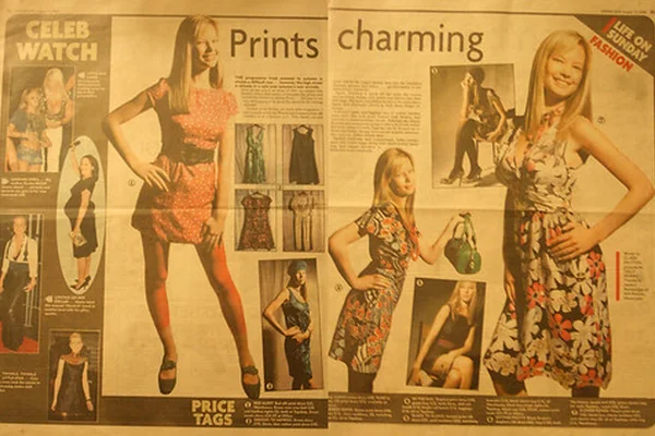 'Prints charming' - Sunday Sun newspaper.