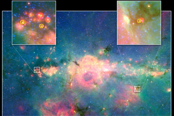 Baby Stars Finally Found in Jumbled Galactic Center
