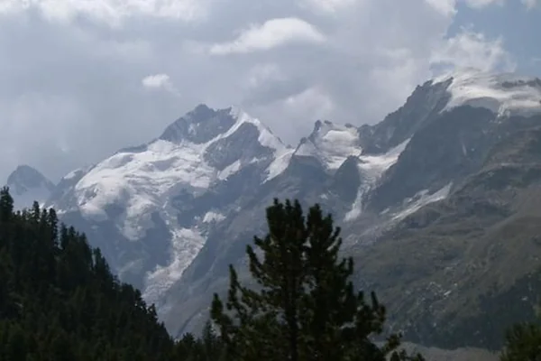 Snowy Mountain Scenery from the Berninia Express up to St Moritz