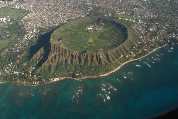 Diamond Head Aerial View, Waikiki and Honolulu Hawaii ≡ Eric Tessmer, Molokai, Hawaii