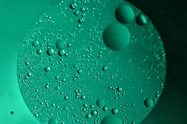 oil and water.