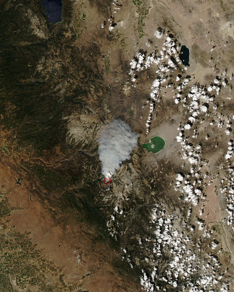 Meadow Fire in Yosemite National Park, California