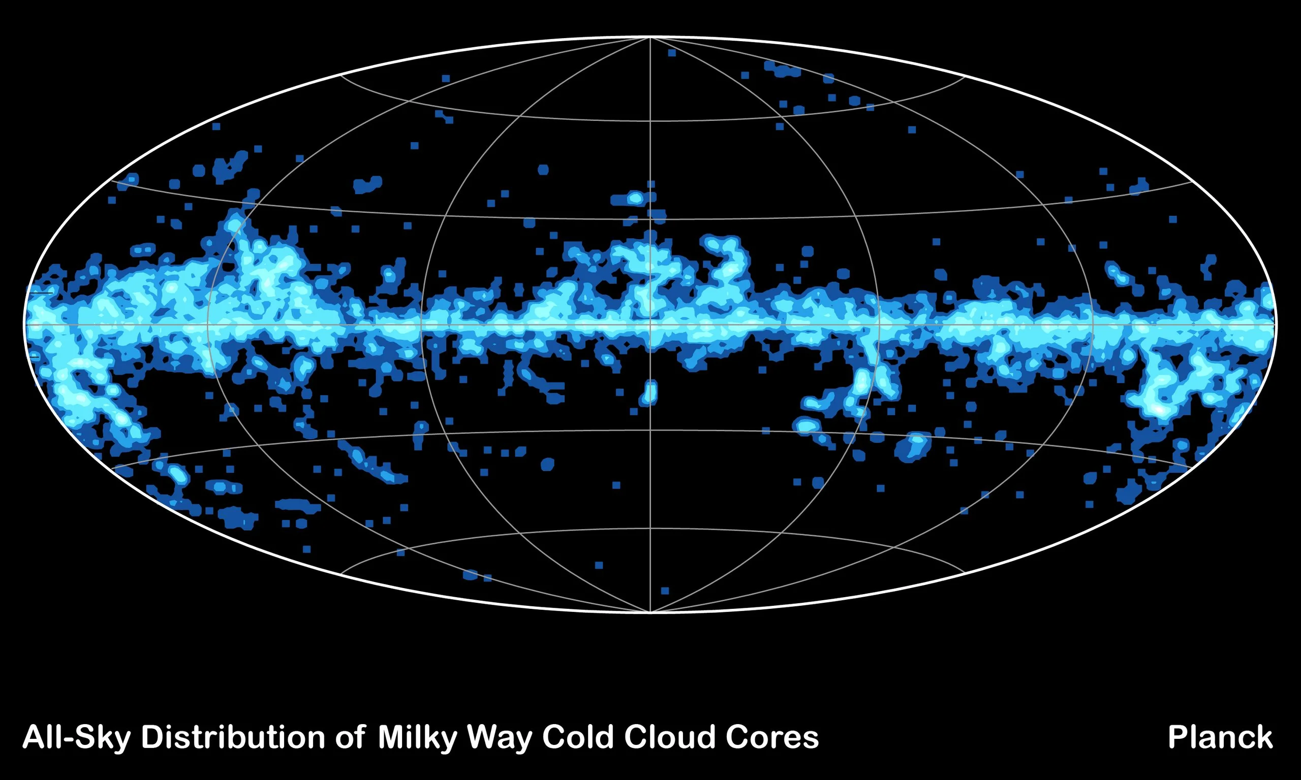 Clumps of Cold Stuff Across the Sky