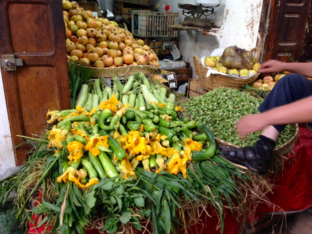 Fes Morocco Medina food shops Sept 2014 - 01