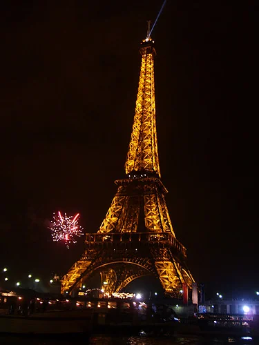 Eiffel Tower (Paris, France) at New Year's Eve 2007/08