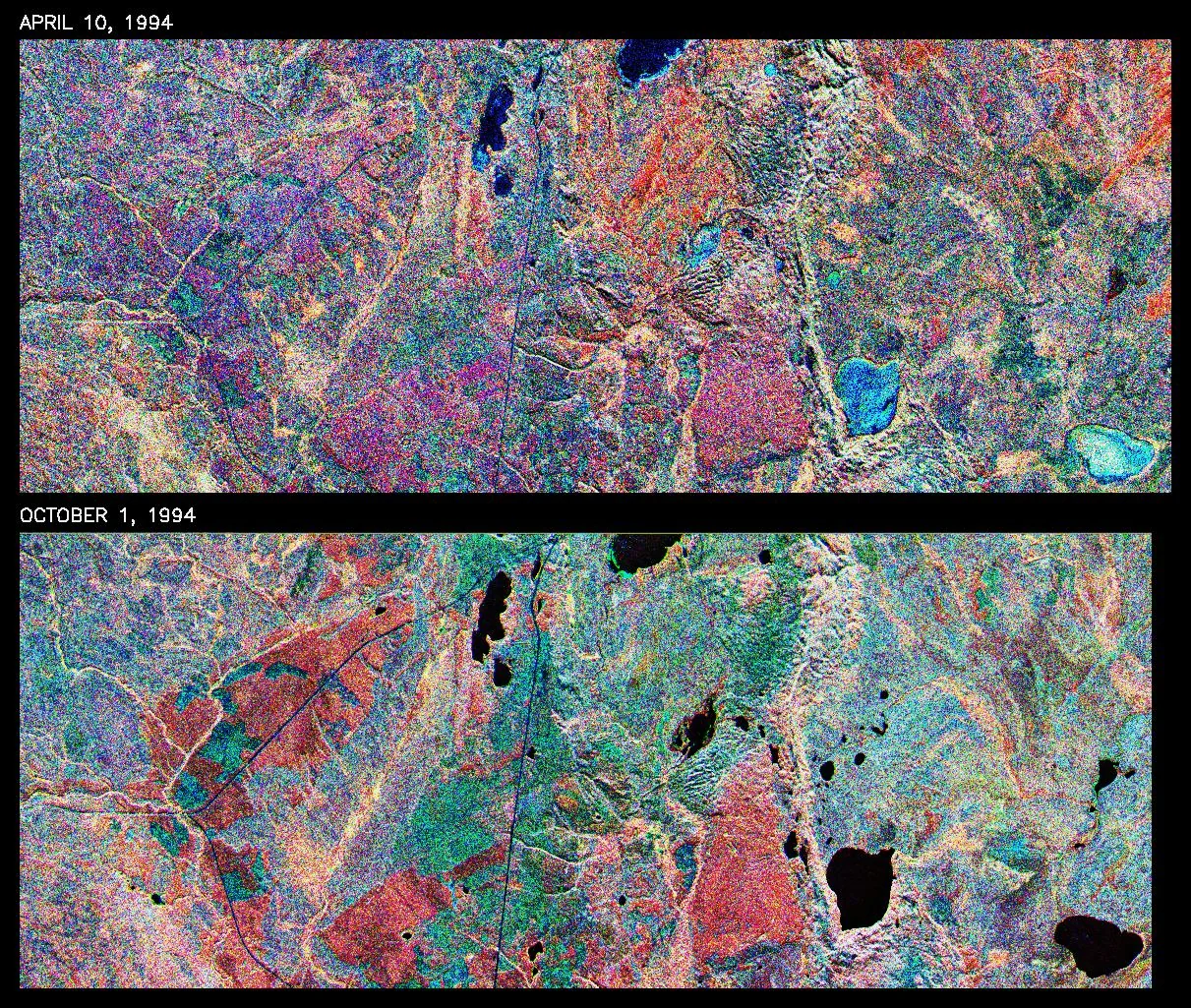 Space Radar Image of Prince Albert, Canada, seasonal