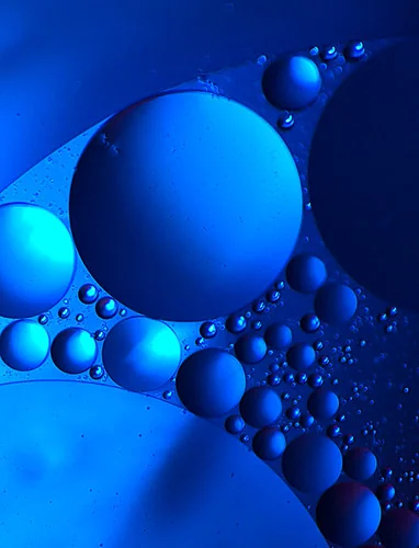 oil and water.