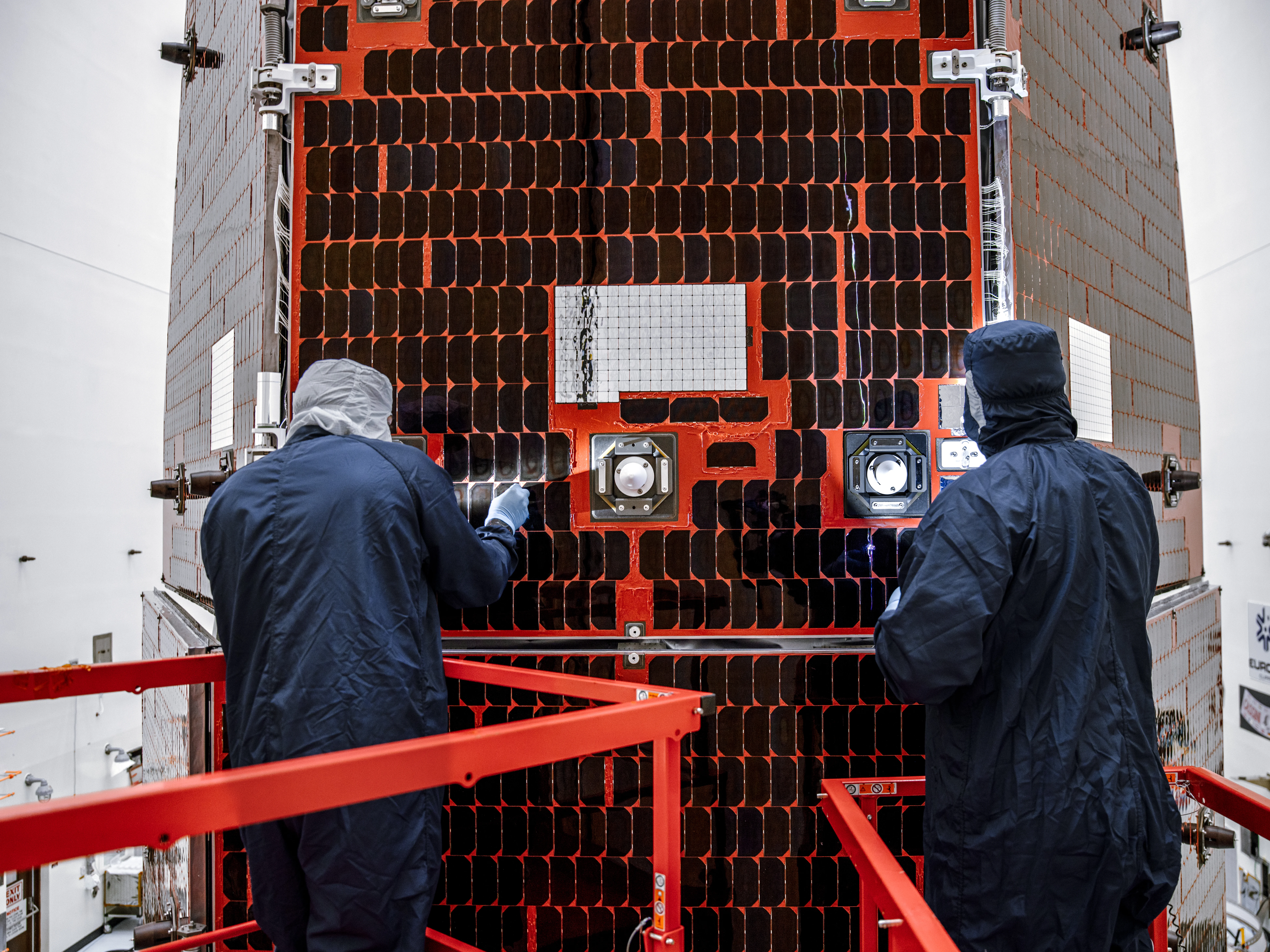 Roman Space Telescope Solar Array Cleaning