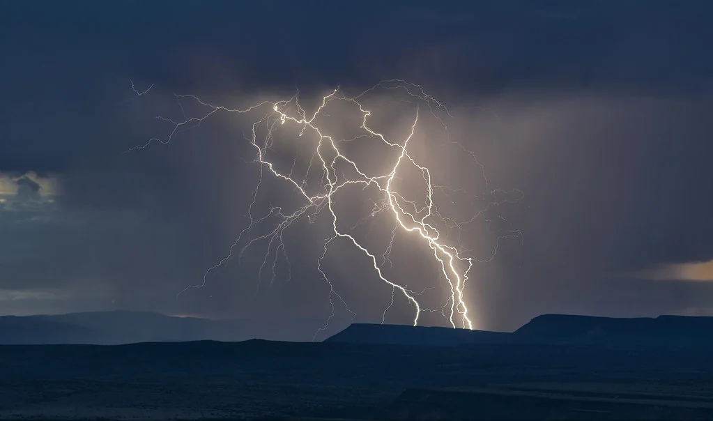 Lightning strikes