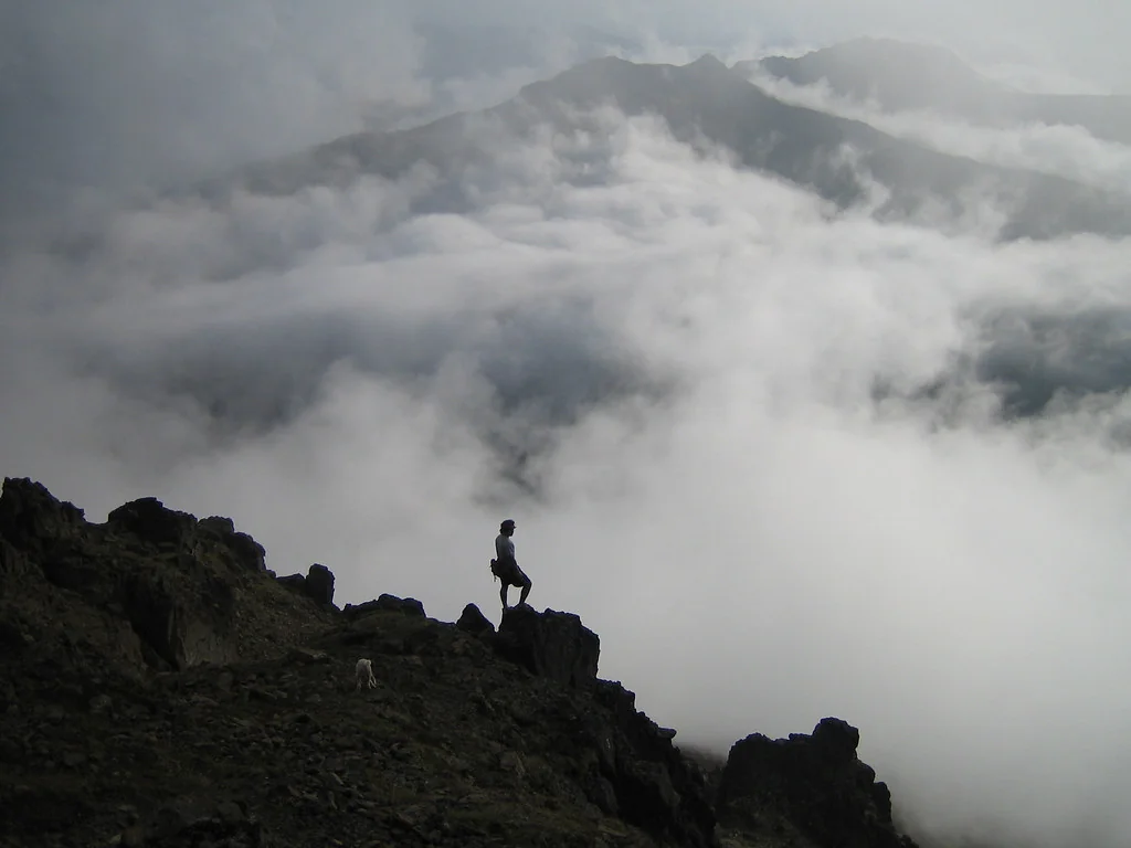 Climbing Ptarmigan Peak. Chugach Mountains, Alaska