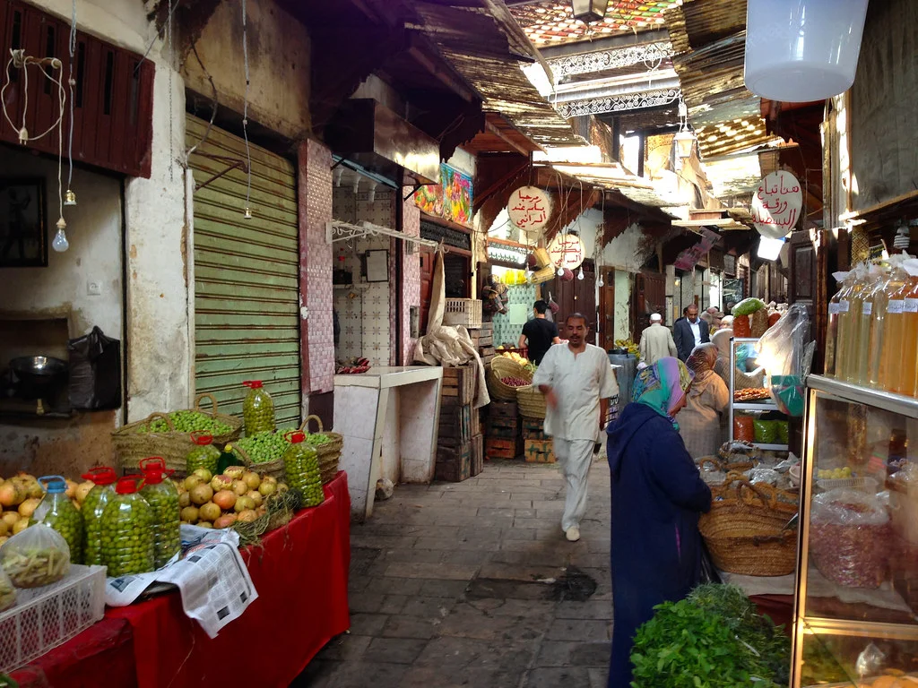 Fes Morocco Medina food shops Sept 2014 - 05
