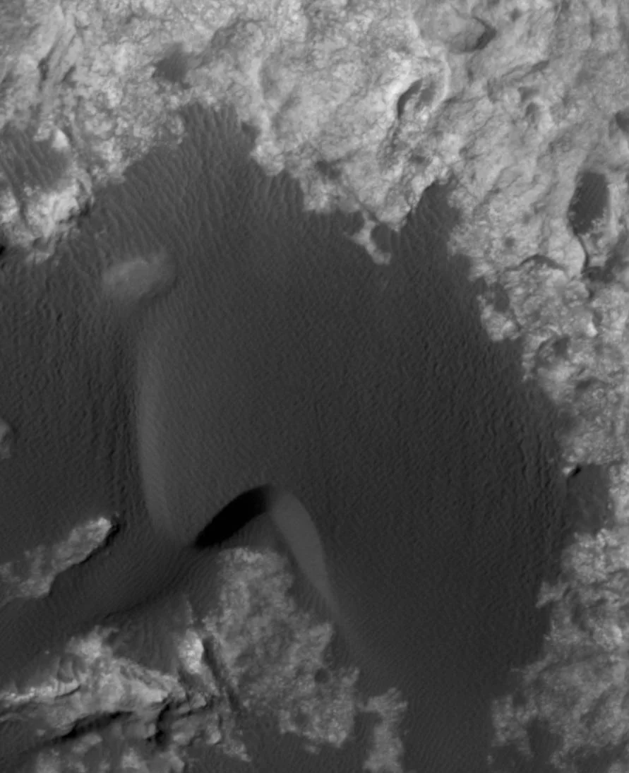 Change Observed in Martian Sand Dune