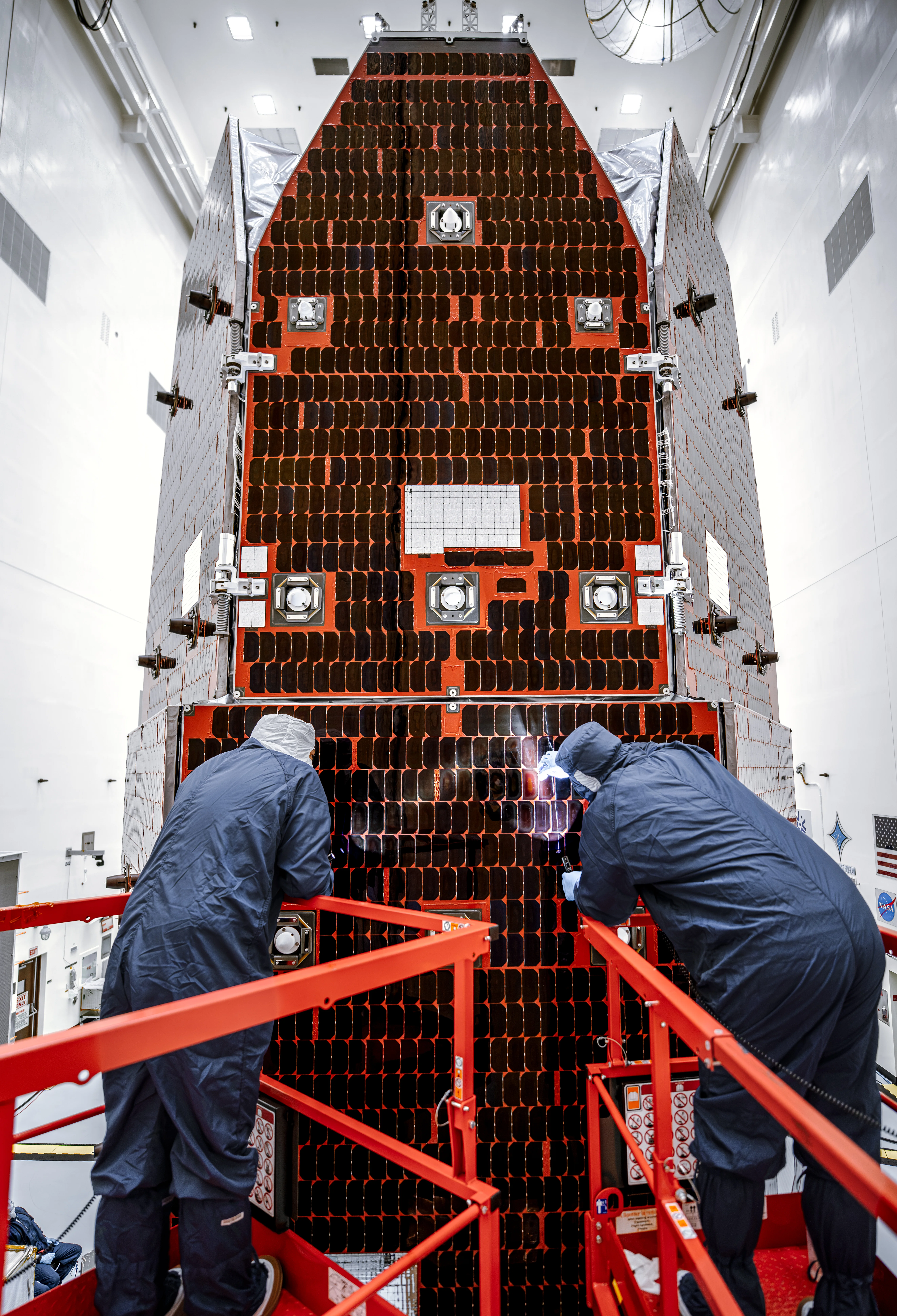 Roman Space Telescope Solar Array Cleaning