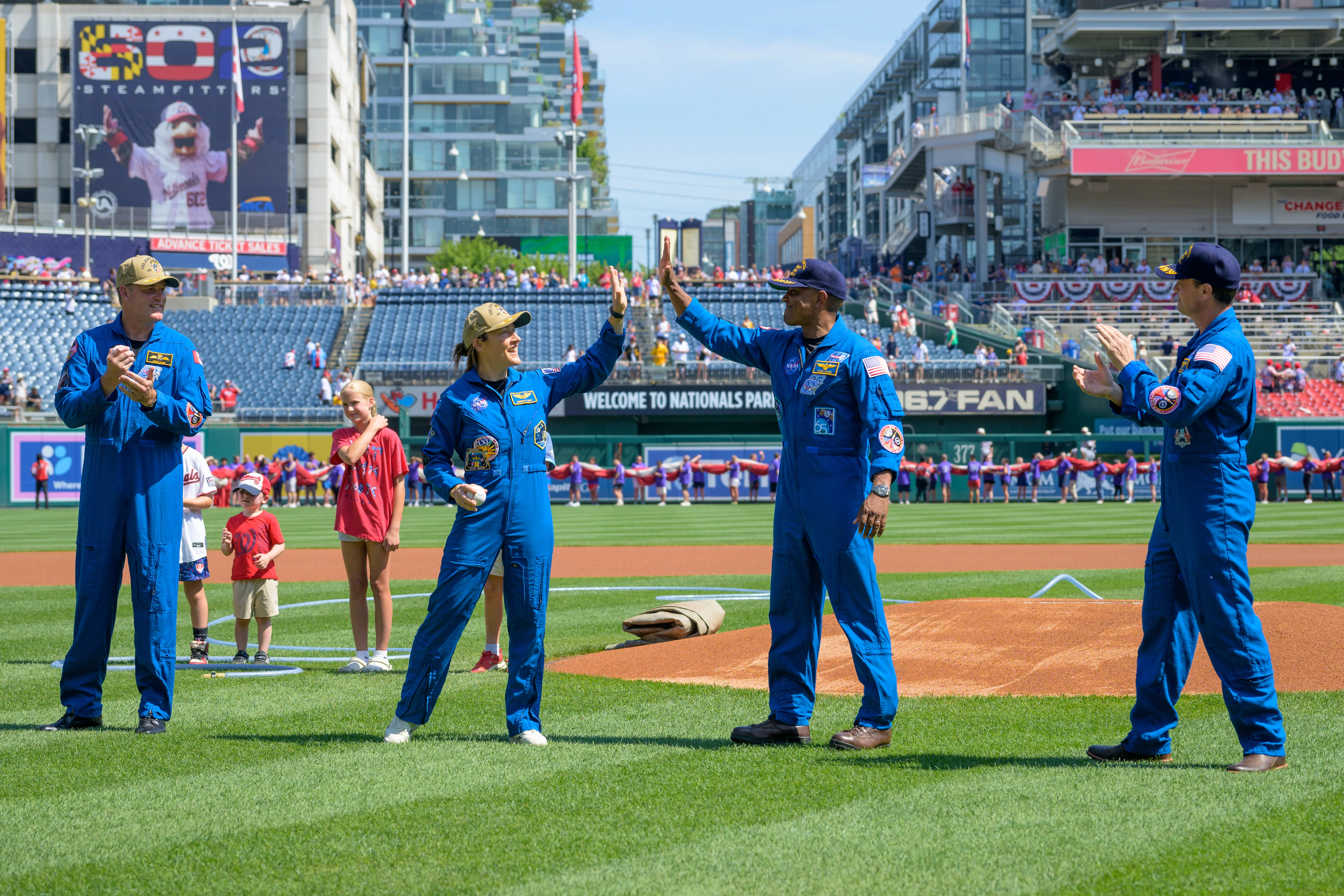 Artemis II Crew at Nationals Park